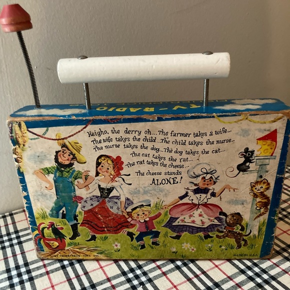 Fisher Price toys TV-radio farmer and Chatham throw - Picture 8 of 13